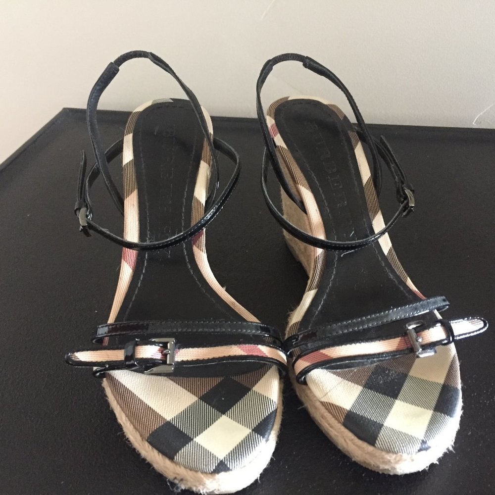 Burberry Wedge Sandals